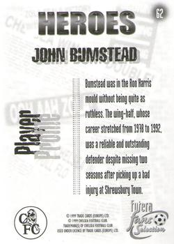 1999 Futera Chelsea Fans' Selection #62 John Bumstead Back