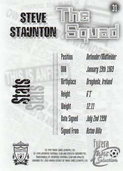 1999 Futera Liverpool Fans' Selection #31 Steve Staunton Back