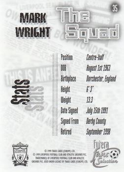 1999 Futera Liverpool Fans' Selection #35 Mark Wright Back