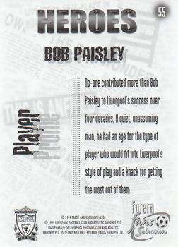 1999 Futera Liverpool Fans' Selection #55 Bob Paisley Back