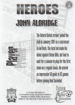 1999 Futera Liverpool Fans' Selection #56 John Aldridge Back