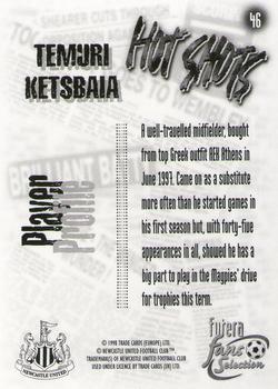 1999 Futera Newcastle United Fans' Selection #46 Temuri Ketsbaia Back