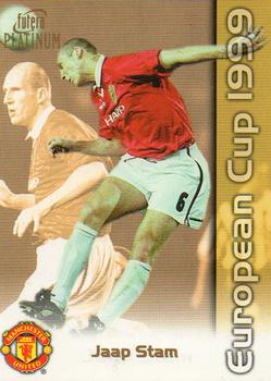1999 Futera Platinum Manchester United European Cup #2 Jaap Stam Front