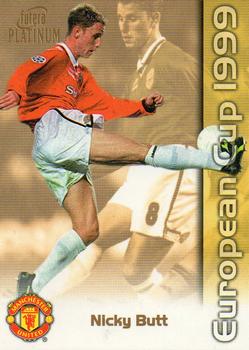 1999 Futera Platinum Manchester United European Cup #6 Nicky Butt Front