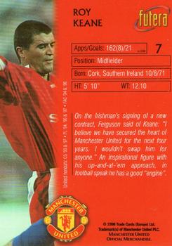 1998 Futera Manchester United #7 Roy Keane Back