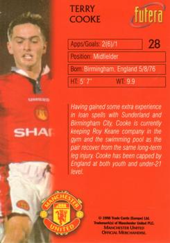 1998 Futera Manchester United #28 Terry Cooke Back