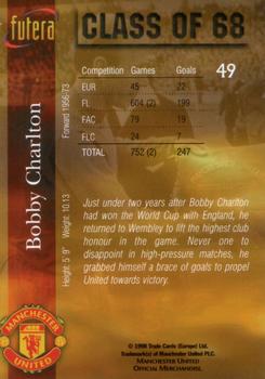 1998 Futera Manchester United #49 Bobby Charlton Back