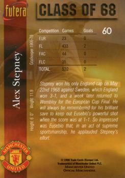 1998 Futera Manchester United #60 Alex Stepney Back