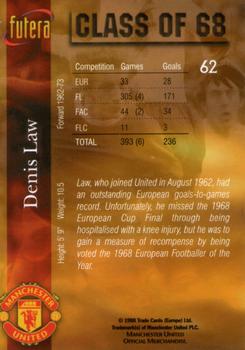 1998 Futera Manchester United #62 Denis Law Back