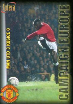 1998 Futera Manchester United #89 Man Utd 3 Kosice 0 Front