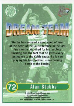 1997-98 Futera Celtic Fans Selection #72 Alan Stubbs Back