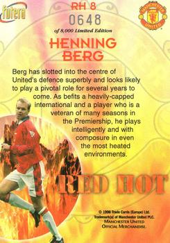 1998 Futera Manchester United - Red Hot #RH8 Henning Berg Back