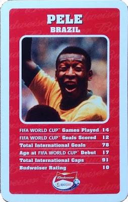 2002 Top Trumps Budweiser World Cup Japan #NNO Pele Front