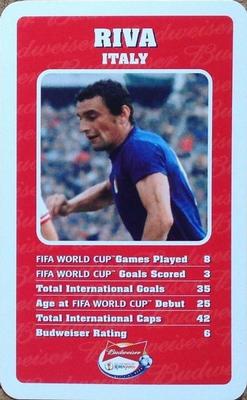 2002 Top Trumps Budweiser World Cup Japan #NNO Luigi Riva Front
