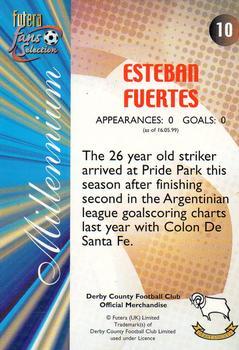 2000 Futera Fans Selection Derby County - Foil #10 Esteban Fuertes Back