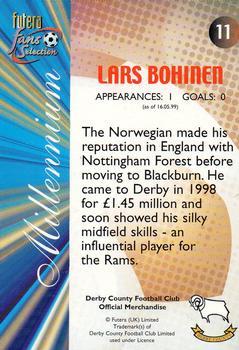 2000 Futera Fans Selection Derby County - Foil #11 Lars Bohinen Back