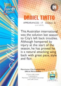 2000 Futera Fans Selection Manchester City - Foil #9 Daniele Tiatto Back