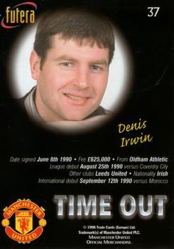 1998 Futera Manchester United - Foil #37 Denis Irwin Back