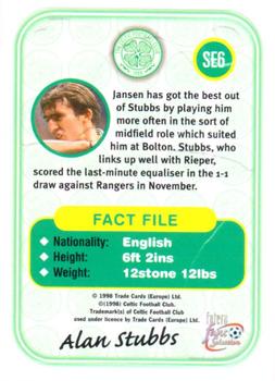 1997-98 Futera Celtic Fans Selection - Embossed #SE6 Alan Stubbs Back