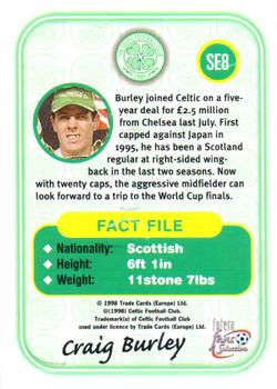 1997-98 Futera Celtic Fans Selection - Embossed #SE8 Craig Burley Back