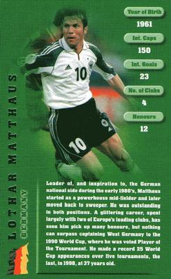 2005 Top Trumps Football Legends 1 #NNO Lothar Matthaus Front