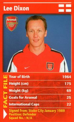 2003 Top Trumps Arsenal #NNO Lee Dixon Front