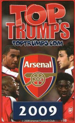 2009 Top Trumps Specials Arsenal #NNO Aaron Ramsey Back