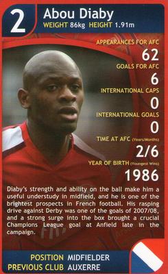 2009 Top Trumps Specials Arsenal #NNO Abou Diaby Front