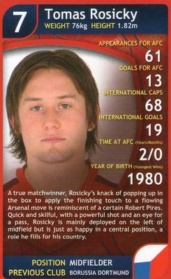 2009 Top Trumps Specials Arsenal #NNO Tomas Rosicky Front