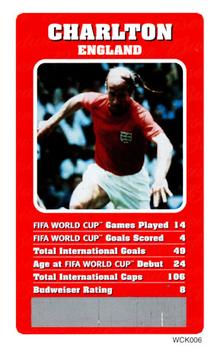 2002 Top Trumps Budweiser World Cup Japan - Scratch Cards #NNO Bobby Charlton Front