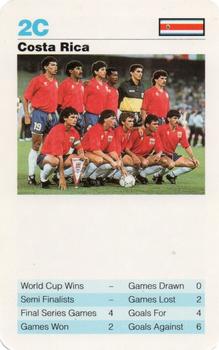 1992 Waddingtons Super Top Trumps World Cup Football #2C Costa Rica Team Front