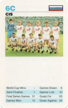 1992 Waddingtons Super Top Trumps World Cup Football #6C CIS Team Front