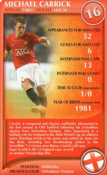 2008 Top Trumps Specials Manchester United #NNO Michael Carrick Front