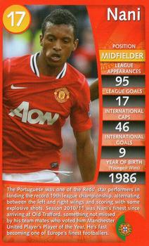 2012 Top Trumps Specials Manchester United #NNO Nani Front