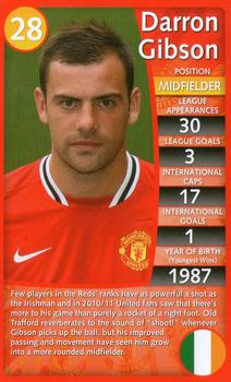 2012 Top Trumps Specials Manchester United #NNO Darron Gibson Front