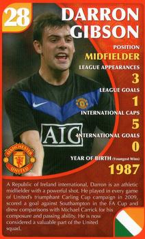 2010 Top Trumps Specials Manchester United #NNO Darron Gibson Front