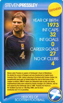 2006 Top Trumps Daily Record Heroes Of Scottish Football #NNO Steven Pressley Front