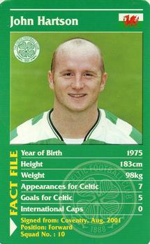 2001 Top Trumps Celtic #NNO John Hartson Front