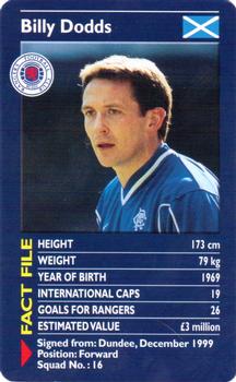 2001 Top Trumps Rangers #NNO Billy Dodds Front