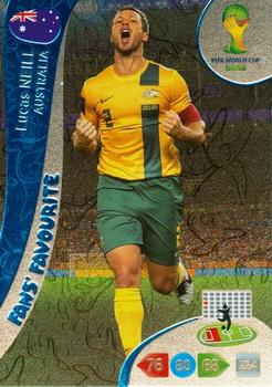 2014 Panini Adrenalyn XL FIFA World Cup Brazil #NNO Lucas Neill Front
