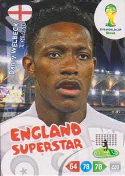 2014 Panini Adrenalyn XL FIFA World Cup Brazil #NNO Danny Welbeck Front