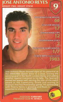2005-06 Top Trumps Specials Arsenal #NNO Jose Antonio Reyes Front