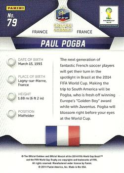 2014 Panini Prizm FIFA World Cup Brazil #79 Paul Pogba Back