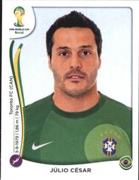 2014 Panini FIFA World Cup Brazil Stickers #34 Julio Cesar Front