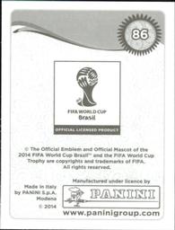 2014 Panini FIFA World Cup Brazil Stickers #86 Oribe Peralta Back