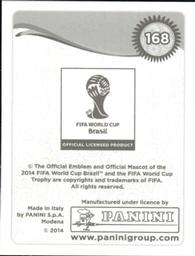 2014 Panini FIFA World Cup Brazil Stickers #168 Lucas Neill Back