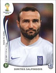 2014 Panini FIFA World Cup Brazil Stickers #219 Dimitris Salpingidis Front