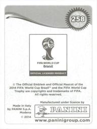 2014 Panini FIFA World Cup Brazil Stickers #258 Yoichiro Kakitani Back