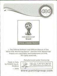 2014 Panini FIFA World Cup Brazil Stickers #404 Roger Espinoza Back