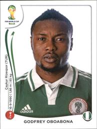 2014 Panini FIFA World Cup Brazil Stickers #474 Godfrey Oboabona Front